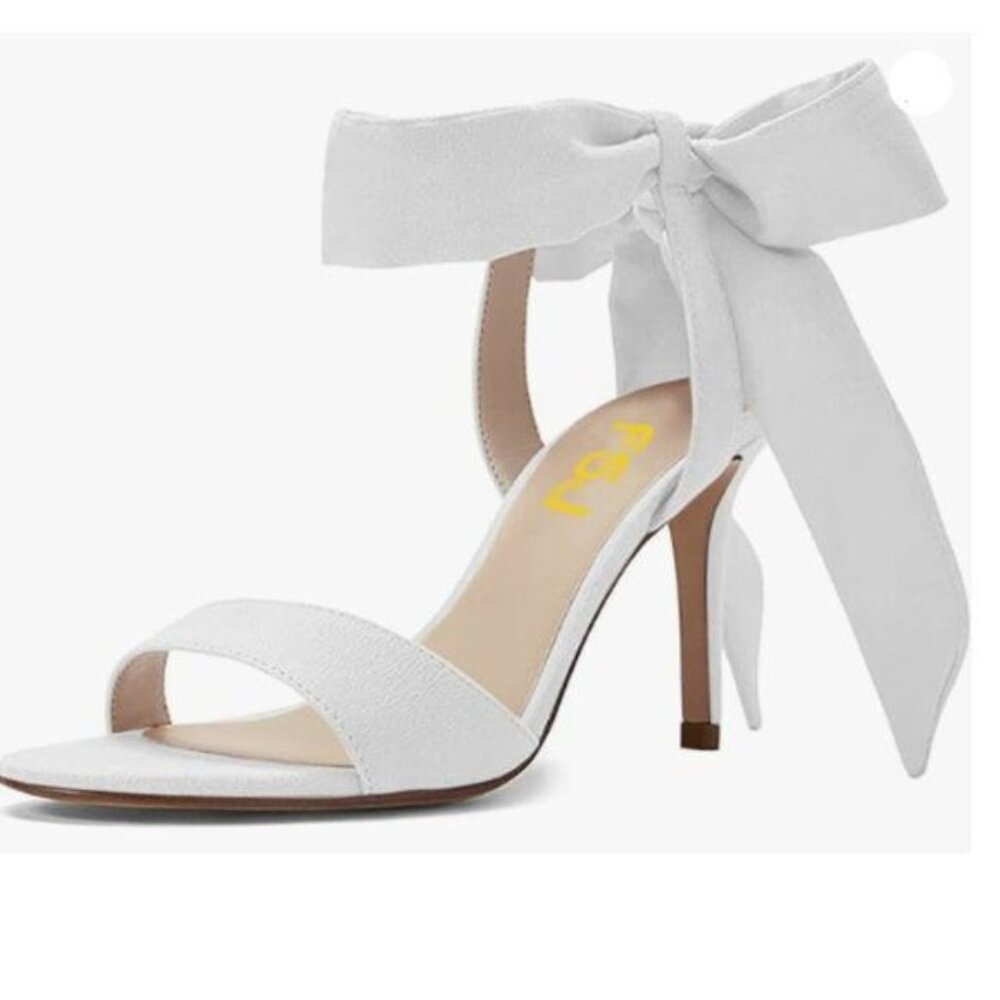 FSJ Women Sexy One Strap Open Toe Stiletto High Heel Sandals Strappy Ankle Strap